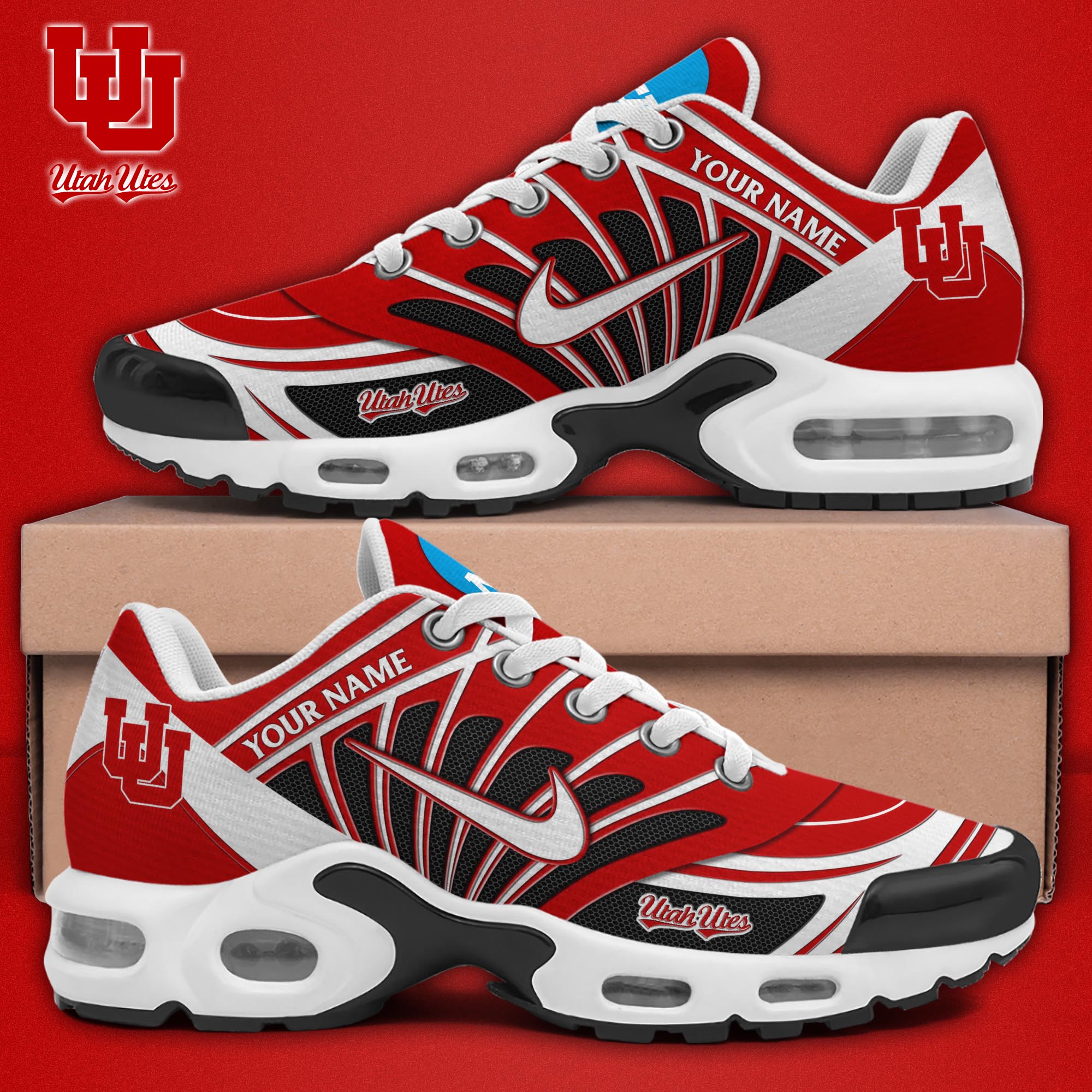 Utah Utes TN Shoes 2025 Version Custom Name 