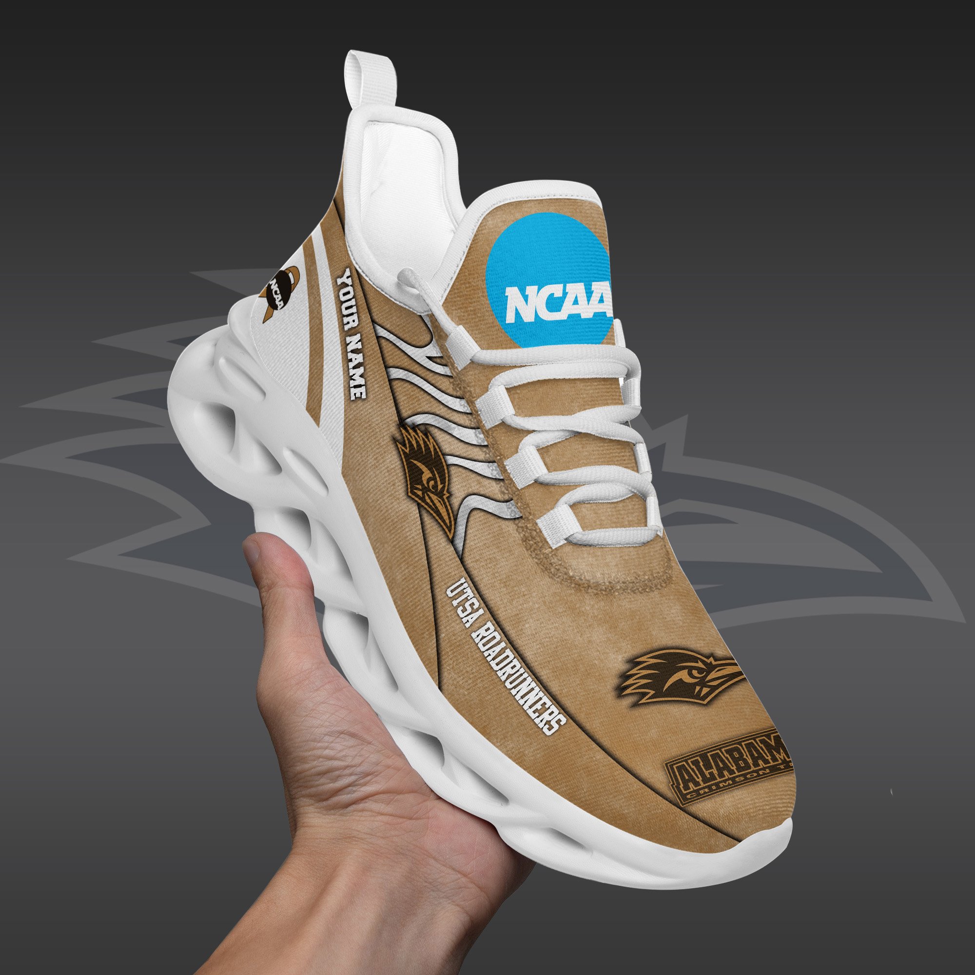 UTSA Roadrunners Black Max Soul Shoes 2025 Versions Custom Your Name And Number 312