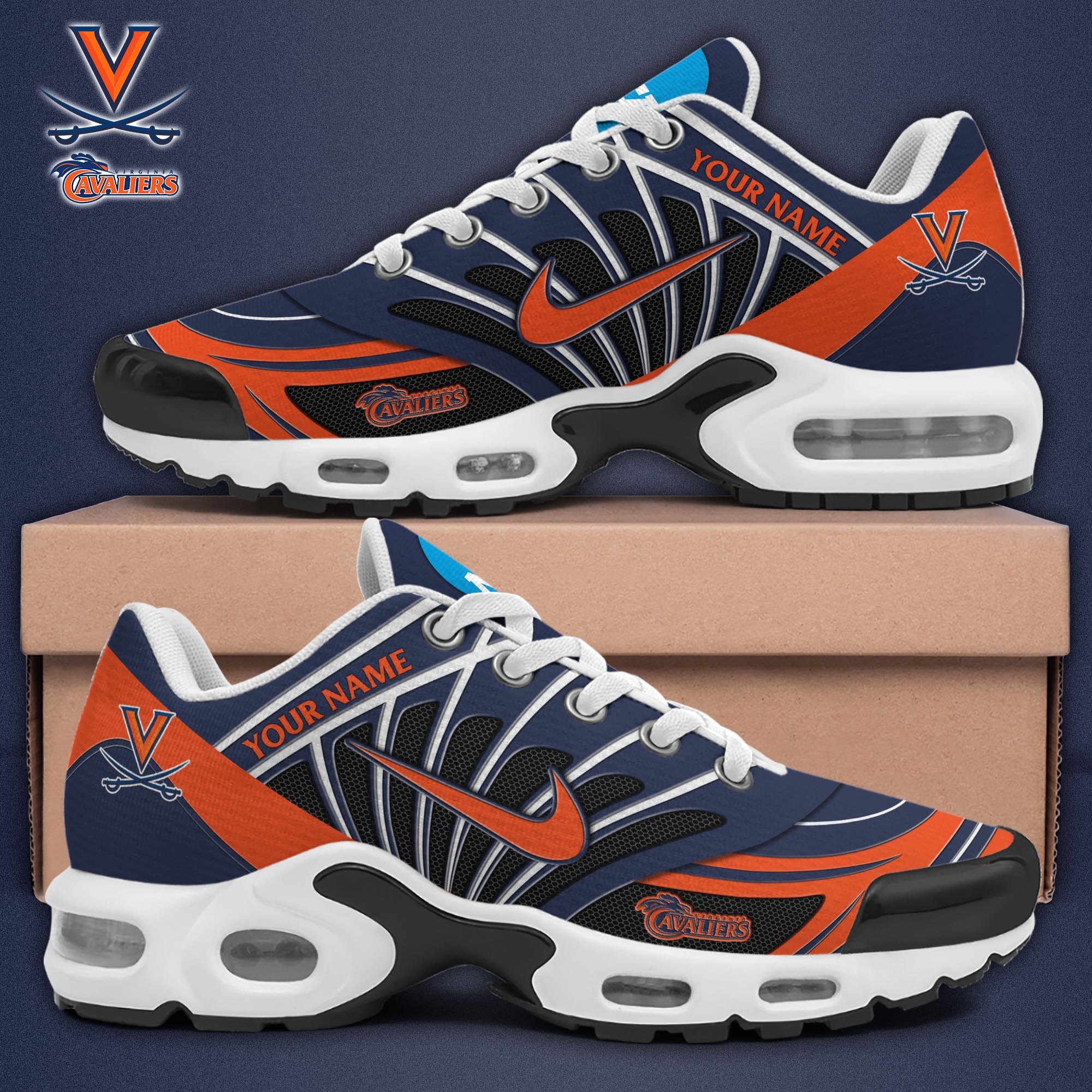 Virginia Cavaliers TN Shoes 2025 Version Custom Name 