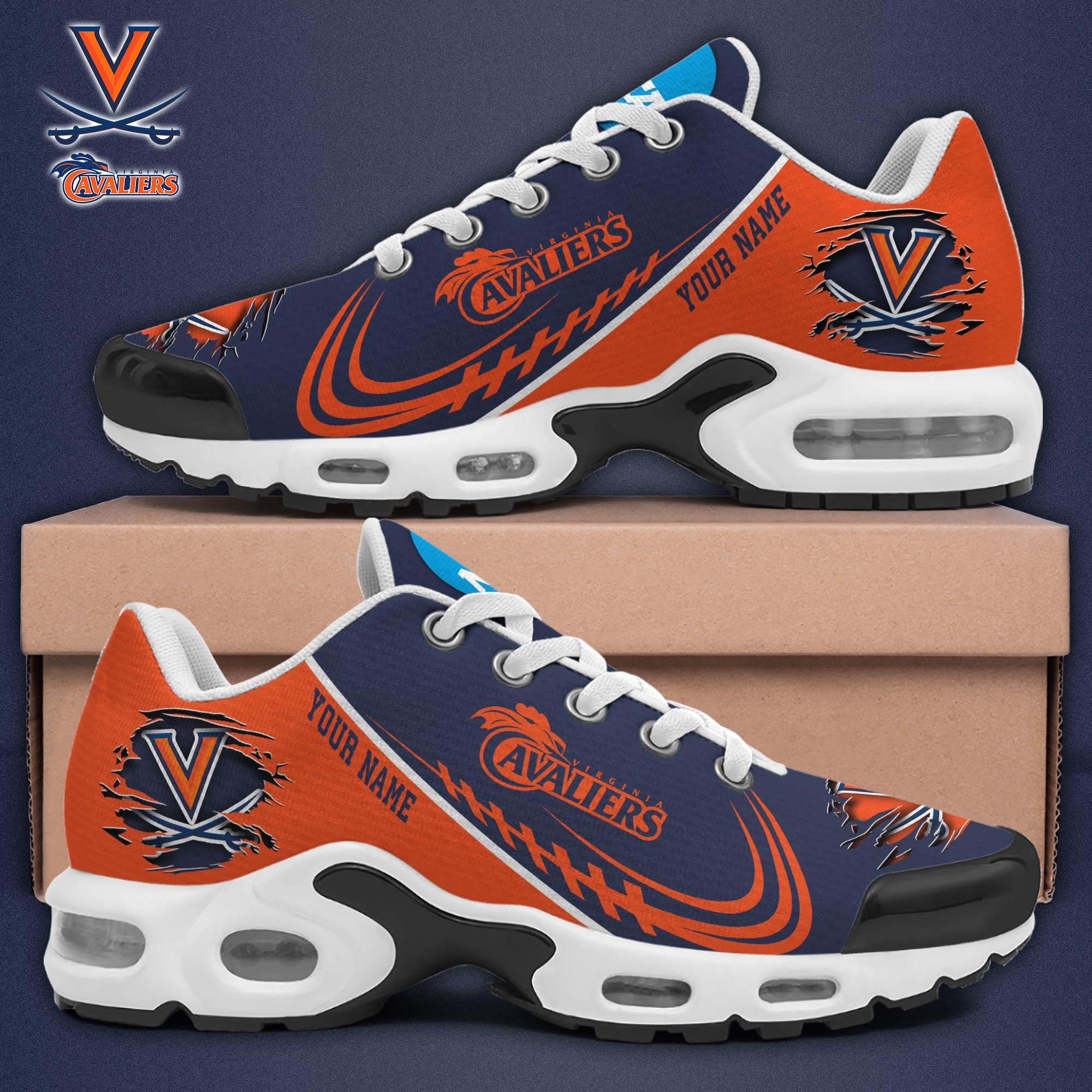 Virginia Cavaliers TN Shoes 2025 Version Custom Name 