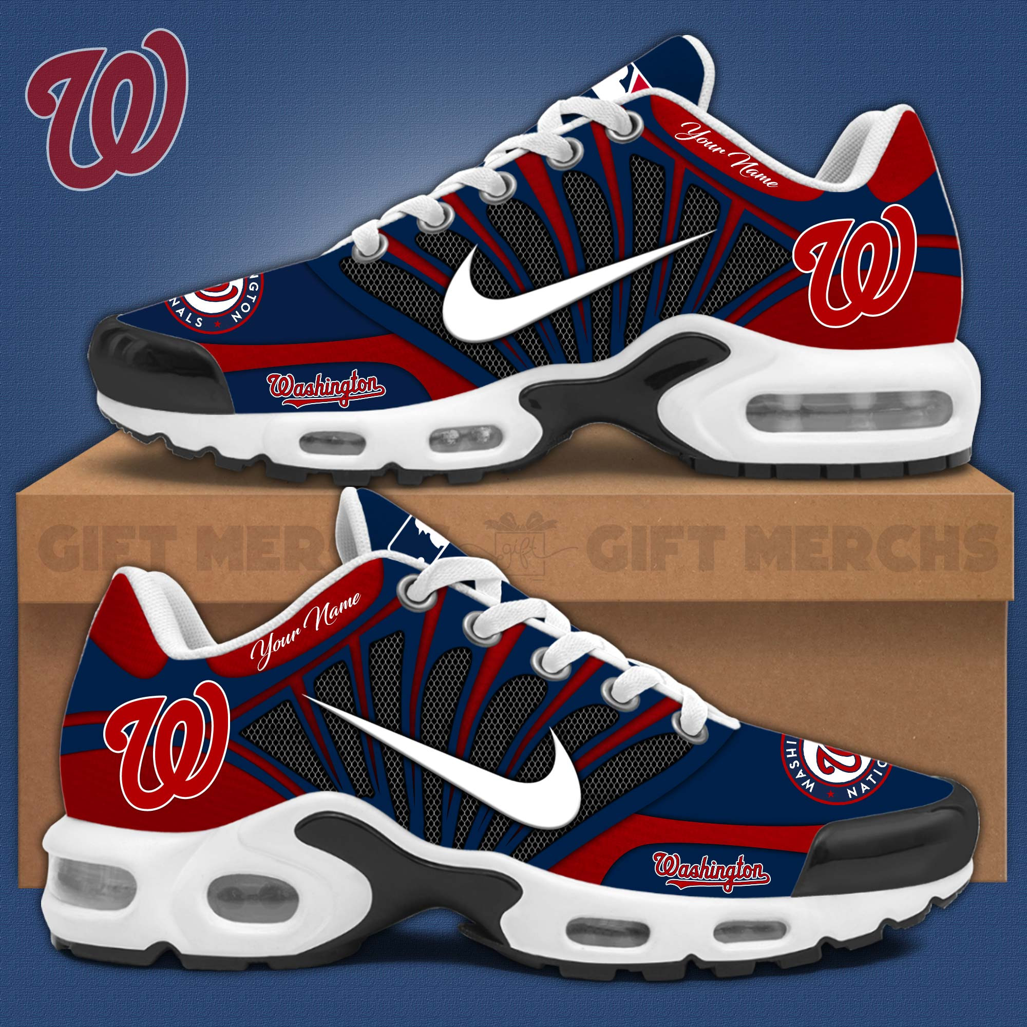 Washington Nationals TN Air Max Plus Shoes Sneakers For Men And Women
