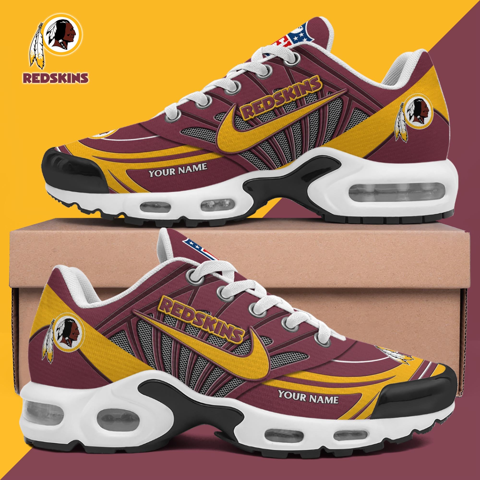 Washington Redskins TN Shoes 2025 Version Custom Your Name 582