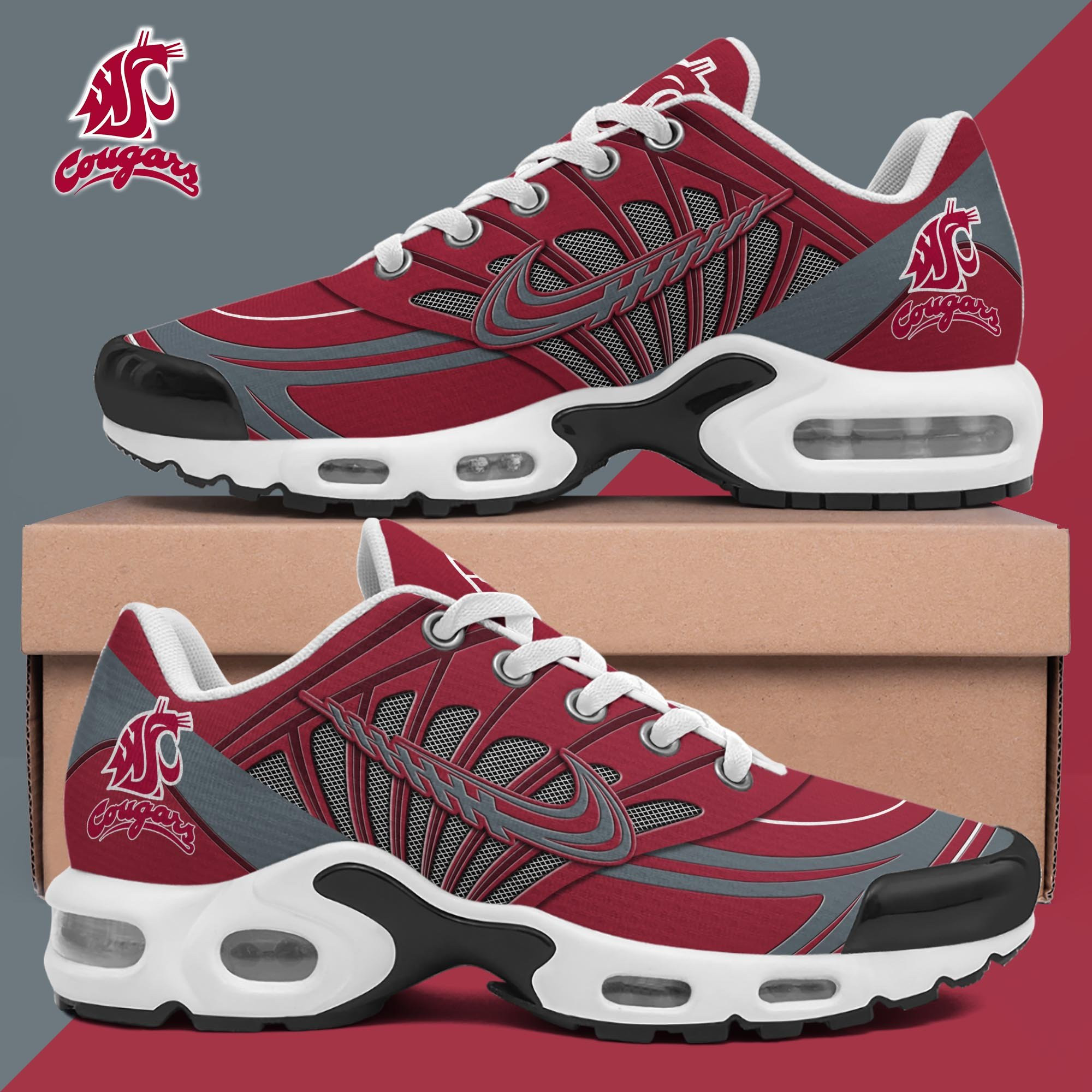 Washington State Cougars TN Shoes 2025 Version Custom Name 135